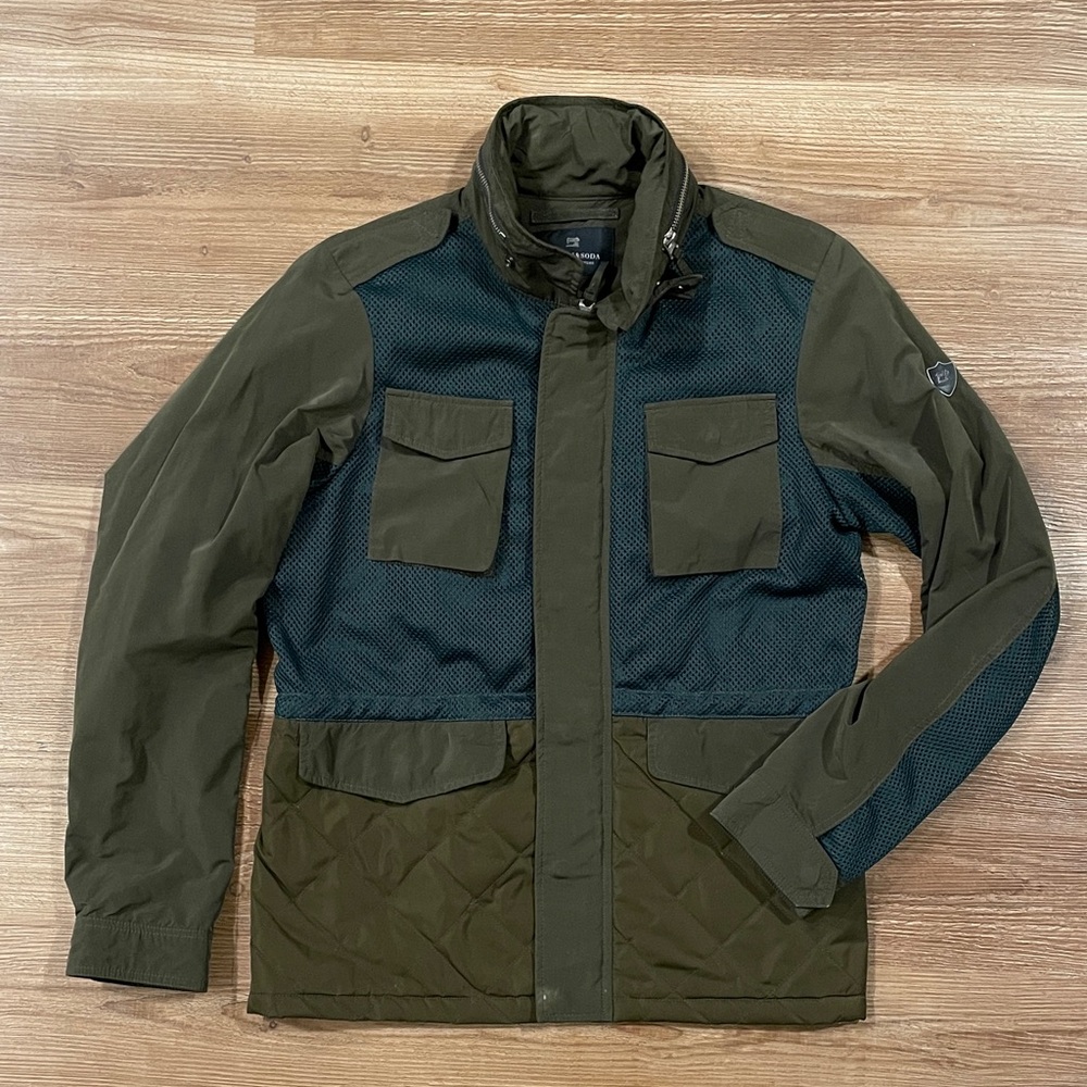 Scotch & Soda Olive and Dark Green Field Jacket